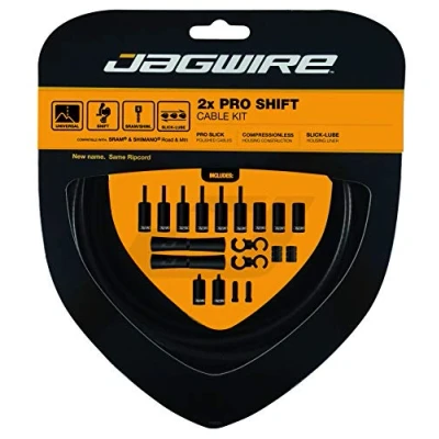 Afbeelding van Jagwire 2X Pro Shift Schakelkabel Set, zwart