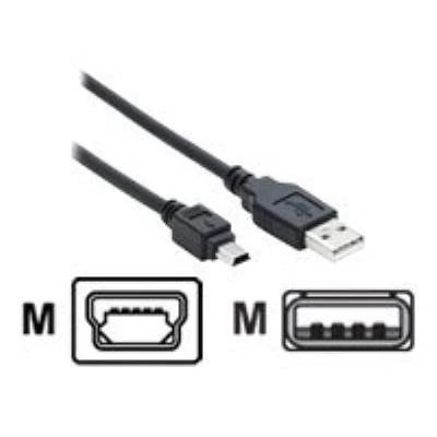 Afbeelding van Ednet USB kabel (M) naar mini type B 2.0 2 m