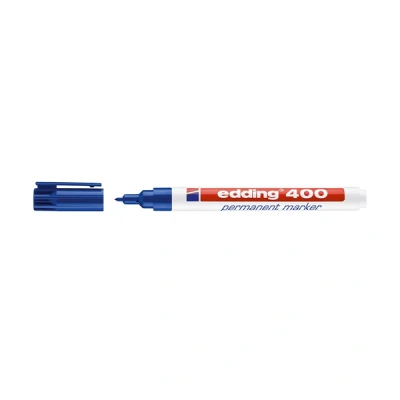 Image de edding marqueur permanent 400, pointe ogive, bleu