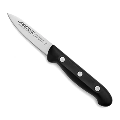 Afbeelding van Arcos Series Maitre Officemes 80 mm nitrum lemmet van roestvrij staal handvat polypropyleen zwart