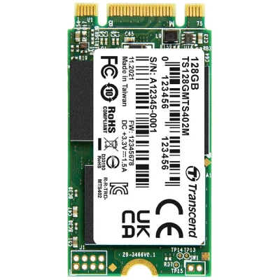 Afbeelding van Transcend MTS402M 128 GB SATA M.2 SSD 2280 harde schijf III Industrial TS128GMTS402M
