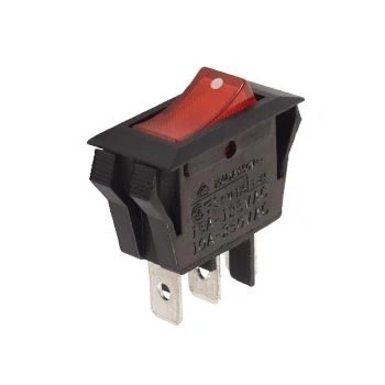 Afbeelding van Vermogen Rockerschakelaar 5A 250V Spst On Off met Oranje Led