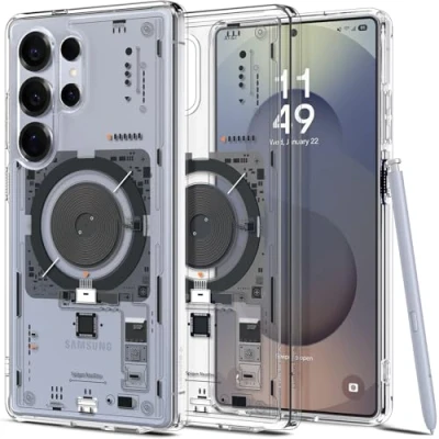 Afbeelding van Spigen Ultra Hybrid MagFit beschermhoes compatibel met Samsung Galaxy S25 Neo One