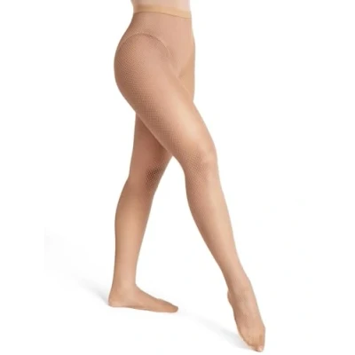 Afbeelding van Capezio Dames Professional Fishnet Seamless Panty, Suntan, M