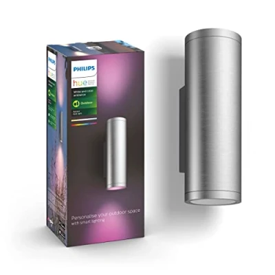 Image de Philips Hue Appear Applique Murale White &amp; Color Inox