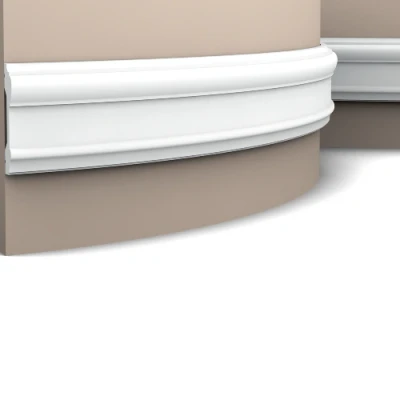Afbeelding van Orac P9010F wandlijst 200x9.1x3 cm flexibele afwerking voor wand en plafond