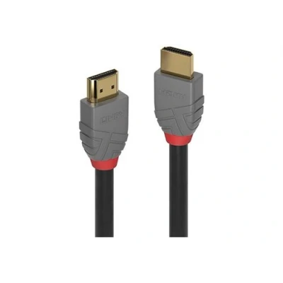 Image de Lindy Anthra Line Câble HDMI avec Ethernet mâle pour 1 m triple blindage noir rond, support 4K