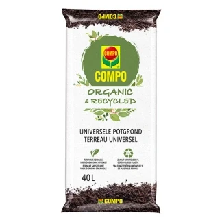 Afbeelding van COMPO Organic &amp; Recycled Universele Potgrond 100% organisch turfvrij verpakking van minstens 80% gerecycled materiaal zak 40 L