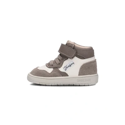 Afbeelding van Shoesme Bn25w008 Sneakers Unisex Leren Sneaker Grijs Maat 20