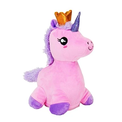 Afbeelding van Kögler 75673 Eenhoorn Cottoncandy, ca. 27 cm, responsief pluche dier met leesfunctie, valt grappig af en beweegt, werkt op batterijen