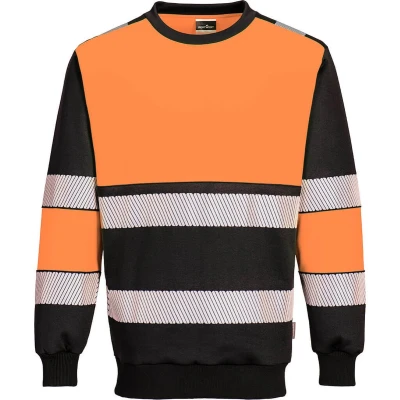 Afbeelding van PW3 Hi Vis klasse 1 Sweatshirt maat 4XL, Orange/Black