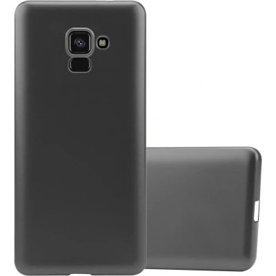Afbeelding van Cadorabo Hoesje geschikt voor Samsung Galaxy A8 2018 in METALLIC GRIJS Beschermhoes gemaakt van flexibel TPU silicone Case Cover