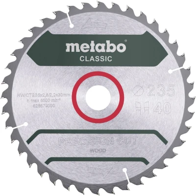 Afbeelding van Metabo 628679000 Cirkelzaagblad 235 x 30 2 mm Aantal tanden: 40 1 stuk(s)
