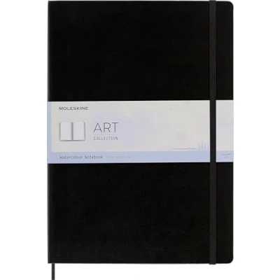 Image de Carnet Aquarelle Format A3 rigide noir