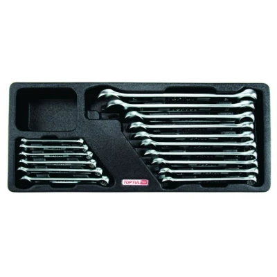 Afbeelding van TOPTUL GAAT1604 Gereedschapmodule 16 6, 7, 9, 10, 11, 12, 13, 14, 15, 16, 17, 18, 19, 22, 24, 8 136 364 Chroom vanadium staal