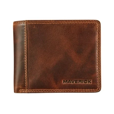 Afbeelding van Portemonnee Maverick leer compact billfold RFID