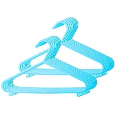 Image de Bieco Cintre Enfant 16 pcs. Bleu Clair Longueur env. 30 cm Bébé Cintres Enfants Plastique Ceintres pour Bebe Fille Ceintre Garcon