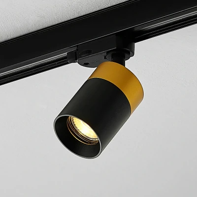 Afbeelding van Arcchio railverlichting 1licht Aluminium H: 14.3 cm GU10 zwart, goud