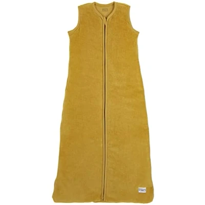 Afbeelding van Meyco baby Velvet slaapzak gevoerd honey gold 70cm