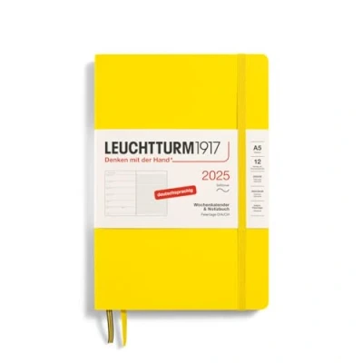 Afbeelding van LEUCHTTURM1917 370511 Weekplanner en notitieblok 2025, medium (A5), softcover, citroen, Duits
