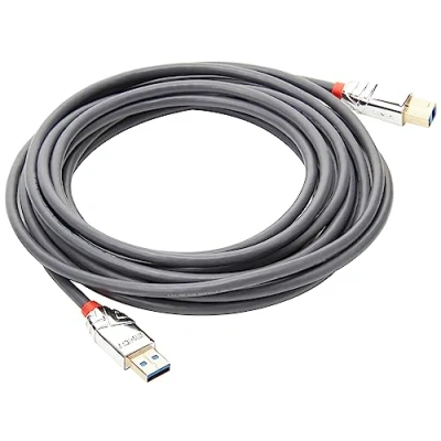Afbeelding van LINDY USB kabel 3.2 Gen1 (USB 3.0 / 3.1 Gen1) A stekker, B stekker 5.00 m Grijs 36664