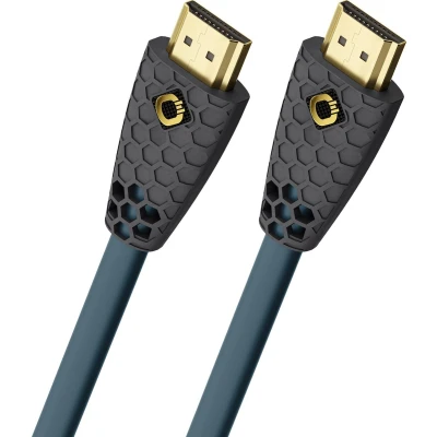 Afbeelding van Oehlbach D1C92603 HDMI kabel Aansluitkabel A stekker, stekker 3.00 m Petrol blauw, Antraciet 8K UHD