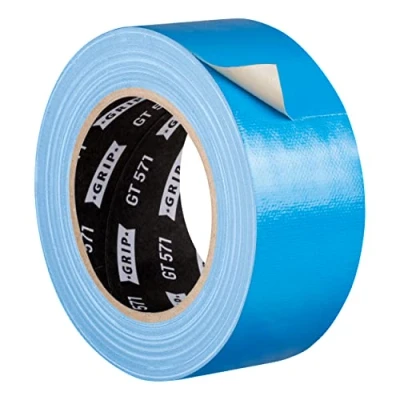 Afbeelding van GRIP Eventbasics stoffen tape, hemelsblauw, 50 mm x 25 m, Gaffa tape GT 571, zeer sterke hechting, professionele voor markeren, knutselen, reparaties enz.