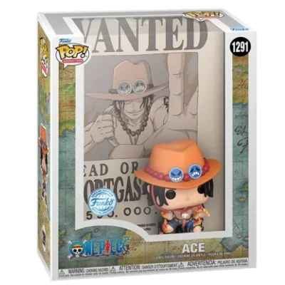 Afbeelding van Funko Pop! Cover: One Piece Portgas D. Ace Wanted Poster #1291 Exclusive