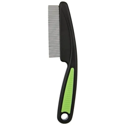 Afbeelding van Ferplast Stofkam Kat Zeer Fijn Kattenvachtkam 15x1x4 cm Zwart Lime