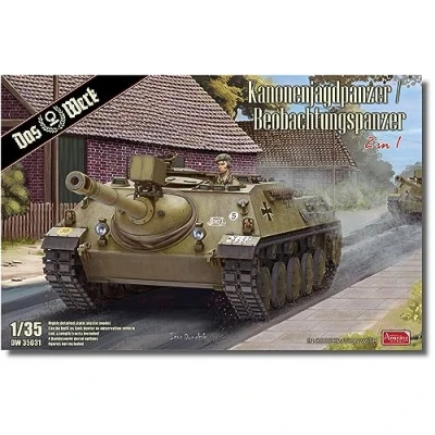 Afbeelding van 1:35 Das Werk 35031 Kanonenjagdpanzer Beobachtungspanzer Plastic Modelbouwpakket