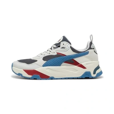 Afbeelding van PUMA Trinity Voetbalschoenen voor heren, Blue Horizon donkergrijs ijsgrijs intens rood