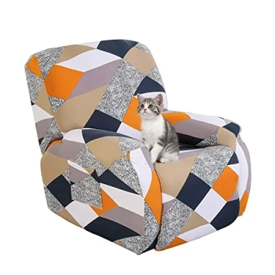 Afbeelding van Copripoltrona Relax Lounge Chair, voor 1 Posto Universale, moderne elektrische chair met tas Lavabile, Coperture per Divano da Massaggio, Geometria