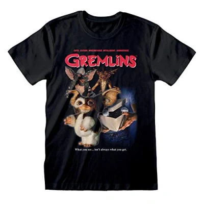 Afbeelding van Henry Tiger Gremlins Homeage Style Tshirt print, Heren, Maat: XL, Black
