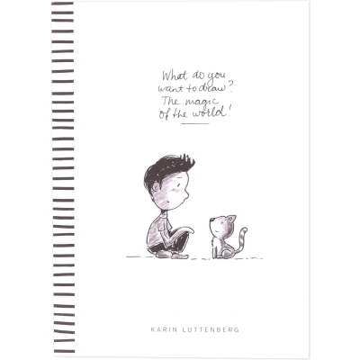 Afbeelding van Paperfuel Schetsboek A4 What do you draw ? 300g