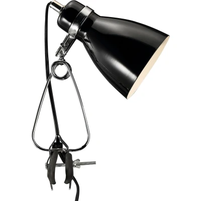 Afbeelding van Glanzende klemlamp Clone zwart