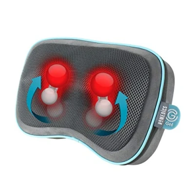 Afbeelding van HoMedics GST550HRC Draadloze Gel Massagekussen met Warmte Shiatsu Inclusief Reistas