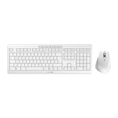 Afbeelding van CHERRY Stream Comfort Set met toetsenbord en muis Radiografisch QWERTZ, Duits Wit