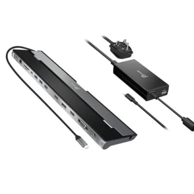 Afbeelding van j5create JCD543P EN USB C Triple Display Docking Station met 100W PD Adapter EU