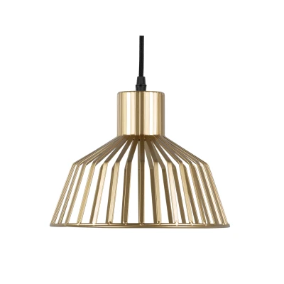 Afbeelding van Leitmotiv Pendant lamp Lignes Wide gold painted