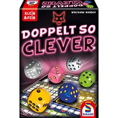 Afbeelding van Schmidt games 49357 dubbel zo slim, kubusspel uit de serie Klein &amp; Fein, kleurrijk