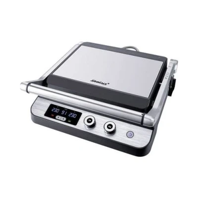 Afbeelding van Steba FG120 Contactgrill Paninigrill 1800W volledig uitklapbaar Zwevende Bovenplaat PFAS vrij