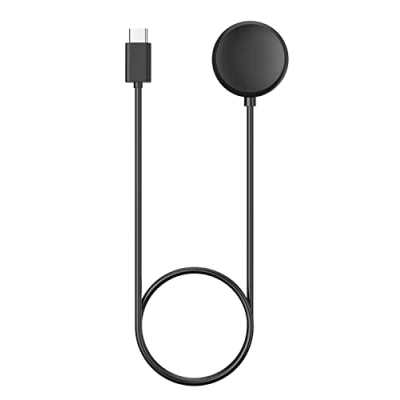 Afbeelding van MoKo Oplader compatibel met Google Pixel Watch, magnetisch laadstation 1 m USB C oplaadkabel, zwart