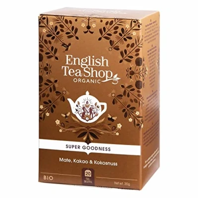 Afbeelding van English Tea Shop Biologische Maté Cacao &amp; Coco, 20 zakjes, 40 g