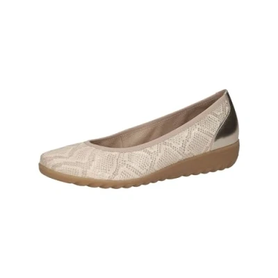 Afbeelding van Caprice Ballerina&#039;s, Dames, Maat: 39, Lt gold comb Leer