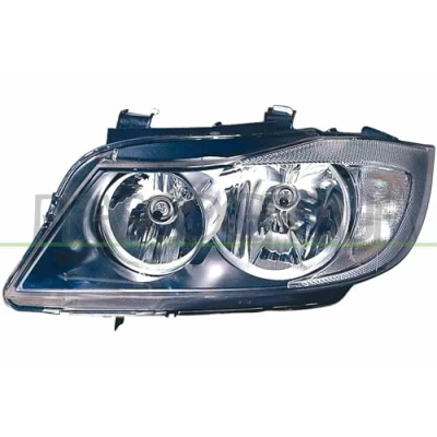 Afbeelding van PRASCO BM0244914 Koplampen Links H7/H7 zwart Met regelmotor voor LWR BMW: 3 Saloon, Touring