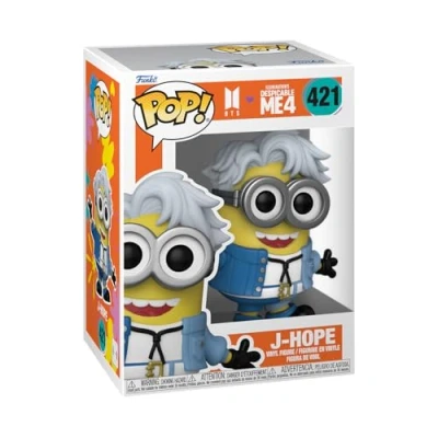 Afbeelding van Minions Despicable Me 4 BTS J Hope vinylfiguur 421 Funko Pop! meerkleurig
