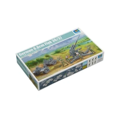 Afbeelding van 1:35 Trumpeter 02359 German 8.8cm Flak 36/37 Plastic Modelbouwpakket