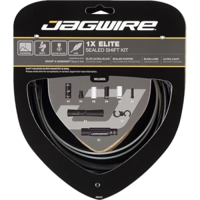 Afbeelding van Jagwire 1X Elite Sealed Stealth Schakelkabel Set, zwart