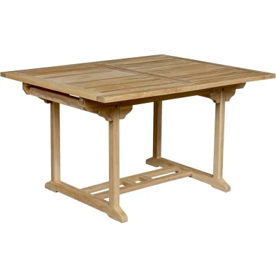 Afbeelding van Tuintafel uitschuifbaar rechthoek Teak 120*180/240 cm