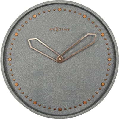 Afbeelding van Nextime Ne 3197Gs Wandklok Dia. 35 Cm, Polyresin, Grijs